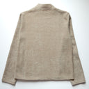 Chaqueta chenilla beige con cierre de botones