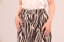 Pantalón ancho estampado cebra