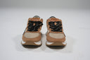 Zapatillas deportivas beige y camel con detalle animal print