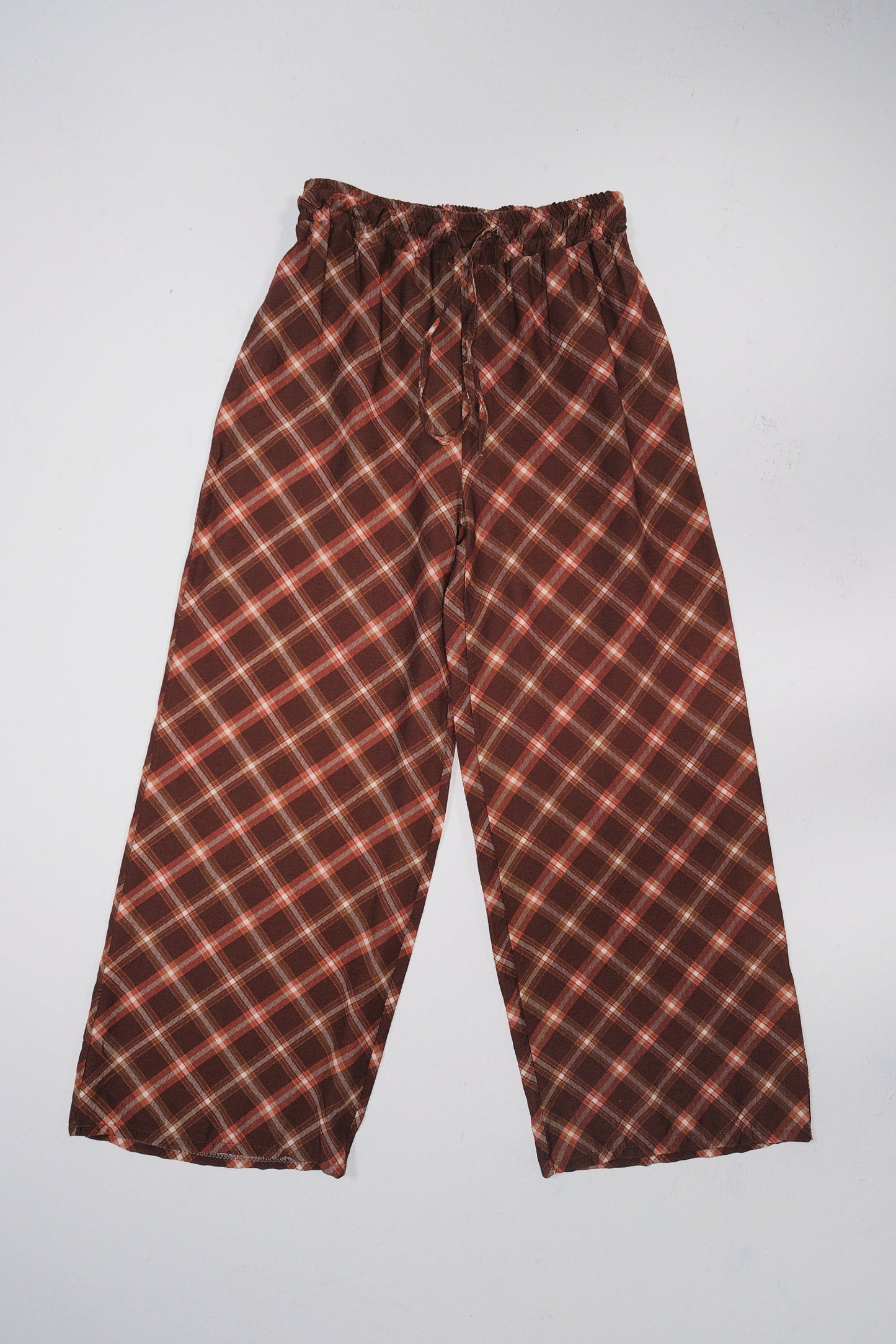 Pantalón ancho de cuadros
