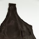 Top lencero satinado marrón